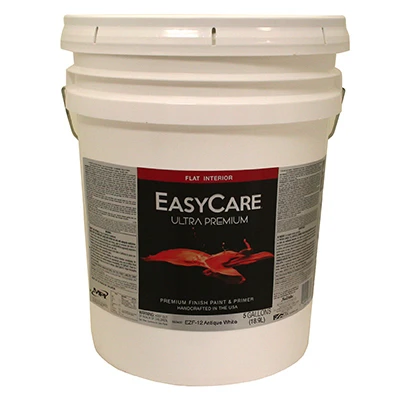 Ultra Premium Interior Latex Paint & Primer, Antique White Flat Finish, 5 Gallons