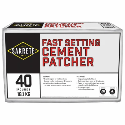 Fast Setting Cement Patcher, 40 Lbs.