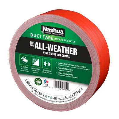 HVAC Duct Tape, Red, 1.89-In. x 60-Yds.