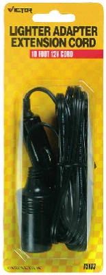 Lighter Adapter Extension Cord, 12-Volt, 10 Ft..