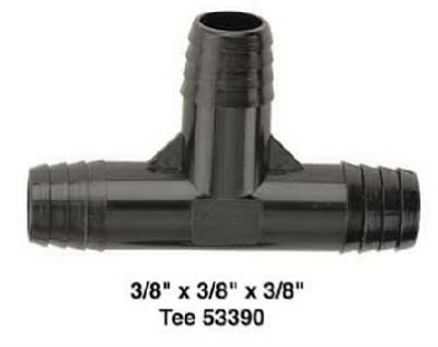 Underground Sprinkler Funny Pipe Tee, 3/8 In. x 3/8 In. x 3/8 In.
