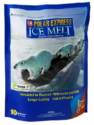 Polar Express Ice Melt, Time Release Blend, 10-pound Bag For Effective Snow Removal