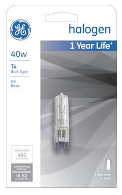 Linear Quartz Halogen Lamp, 40 Watt