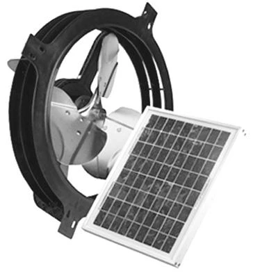 Solar-Powered Gable Fan