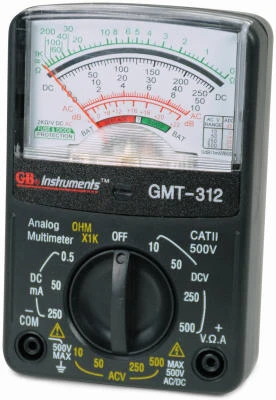 12-Range Analog Multimeter/Tester, Pocket Sized