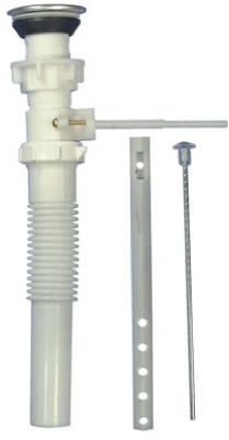 Flexible Lavatory Pop Up Drain Assembly, 1-1/4 O.D. Tube x 7-3/4 In.