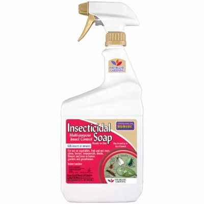 Insecticidal Soap, Multi-Purpose Insect Control for Organic Indoor/Outdoor Gardening, 32 oz. Spray