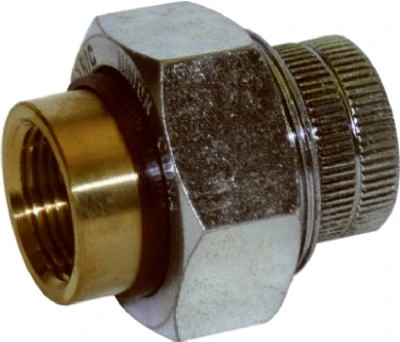 1/2 Inch Galvanized X Brass Dielectric Union Pipe Fitting - Model 520-03-12-12b-z