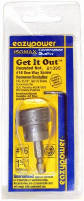 #16 One-way Screw Remover/installer For Security Doors And Gates - Model 81395