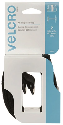 2PK2x36 BLK Velco Strap