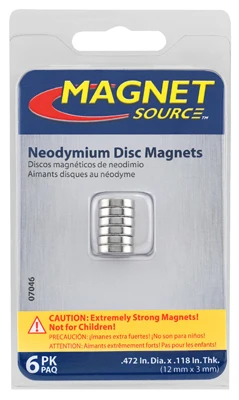 6PK .47"x.11"Neo Magnet