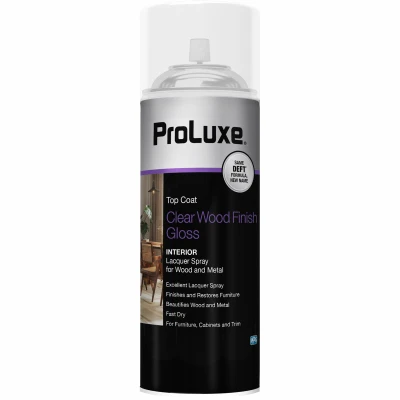 12.25 Oz. Gloss Clear Wood Finish Interior Spray Lacquer - Non-yellowing