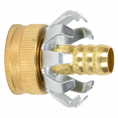 Brass Clincher Hose Repair Connector with 1/2 Inch Female Thread