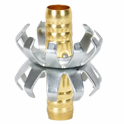 Brass Clincher Hose Mender, 1/2 Inch Diameter for Garden and Water Hoses