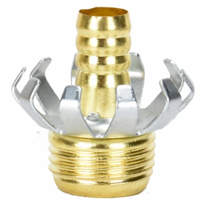Brass Clincher Hose Repair with 1/2 Inch Male Thread Connection
