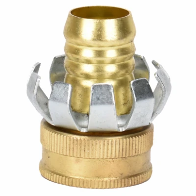 Brass Clincher Hose Repair with 3/4 Inch Female Thread Connection