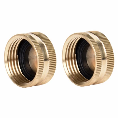 Brass Hose Caps, 2-Pk.