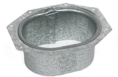 Gutter Outlet, C Style, Mill Finish Aluminum, 2 x 3 In.