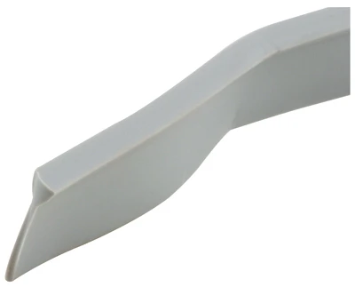 Storm Door Sweep, V-Shape, Gray Vinyl, 1/8 x 1/2 x 37 In.