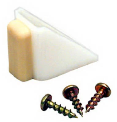 Bypass Sliding Door Bump Stop, White, 1 In.