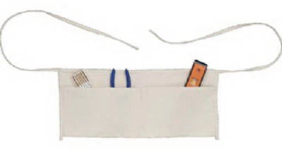 Cotton Canvas Tool Apron with Two Pockets for Durable Hands-Free Storage
