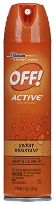 Active Mosquito Repellent, 9-ounce Sweat Resistant Insect Spray