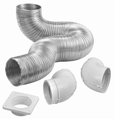 8 Foot Dryer Exhaust Quick Connect Kit for Wall Vent Installation