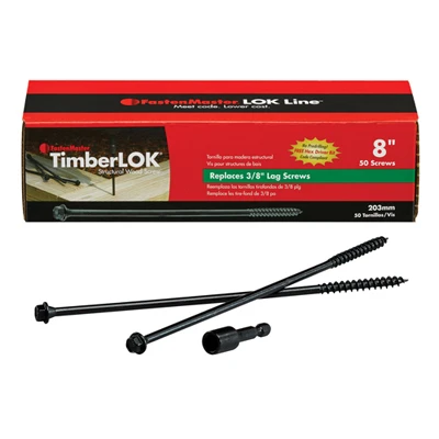 Timberlok Wood Screws, 8 In., 50-Pk.