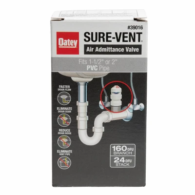 Sure Vent Air Admittance Valve, PVC Pipe