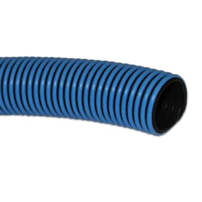 Pool Vacuum Hose, 1.5 X 1.81-inches, 25-feet, Blue & Black
