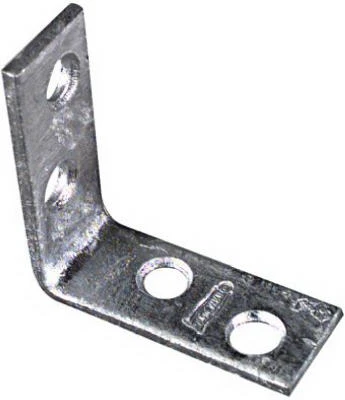 Galvanized Corner Brace, 1-1/2 x 5/8 In., 4-Pk.