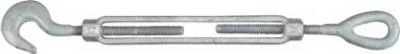Turnbuckle, Hook & Eye, Galvanized, 3/8 x 6 In.