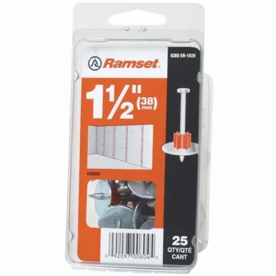 Drive Pin With Washer, .300 x 1.5-In., 25-Pk.