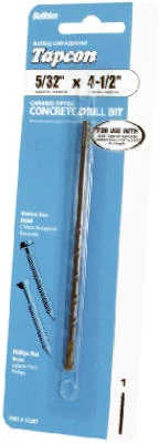 Concrete Drill Bit, 5/32 x 4.5 In.