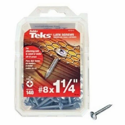 Lathe Sharp-Point Screws, #8 x 1-1/4-In., 140-Pack
