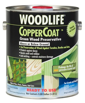 Wood Preservative, Coppercoat Green, 0.88-Gallon