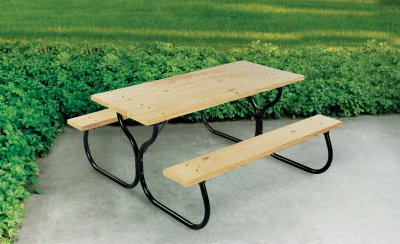 Fiesta Charm Picnic Table Frame Durable Steel Construction for Outdoor Use