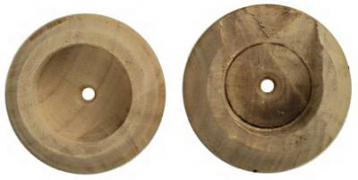 Natural Wood Closet Rod Pole Socket Set, 1-3/8 In., Pr.