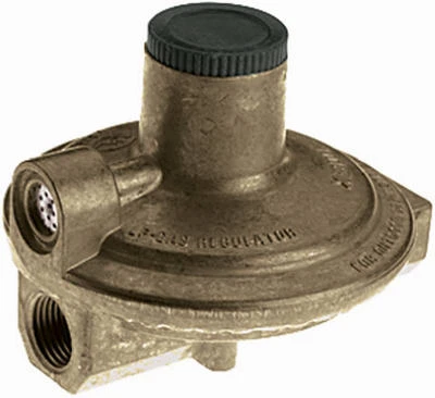 Liquid Propane Gas Low Pressure Regulator, Die Cast Zinc, 1/4 x .3/8 In.