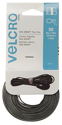 50PK 8" Velcro Ties