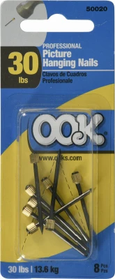 Pro-Series Picture Hanging Nail, Blue Steel Case Hardened, 8-Pk.