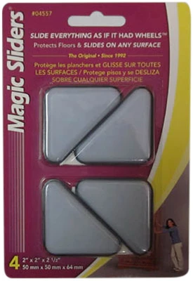 2-1/2 in. x 2 in. x 2 in. Triangle Magic Sliders (4-Pack) 2-1/2 in. x 2 in. x 2 in. Triangle Magic Sliders (4-Pack)