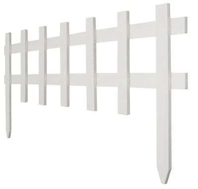 White Deluxe Cape Cod Picket Fence, 18 In. x 3 Ft.