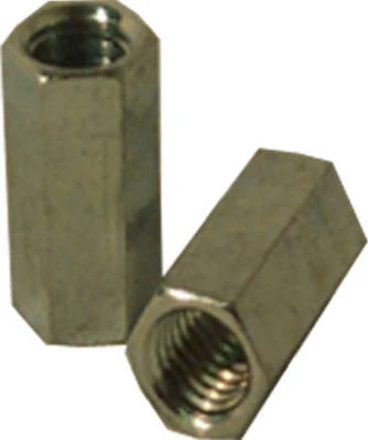 Coupling Nut, Zinc Plated Steel, #10-24