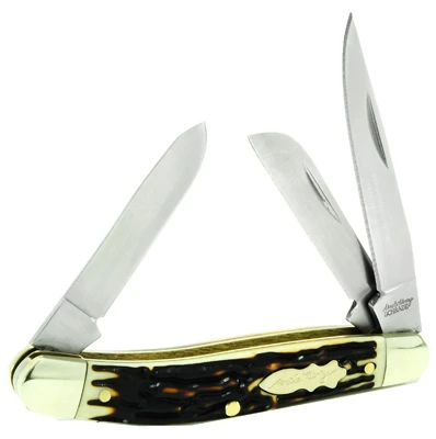 Uncle Henry Signature Series Folding Pocket Knife with Stainless Steel Blade and Wood Handle
