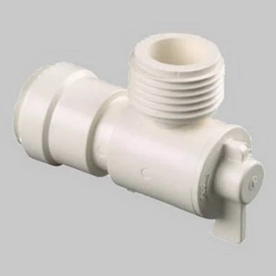 PEX Quick Connect Angle Valve, 1/2 Copper Tube x 3/4 In. Male Garden Hose