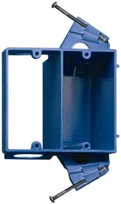 Dual Voltage Electrical Box/Bracket, 6 x 4.4 x 3-1/2 In. Deep