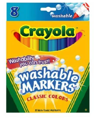 8-Count Washable Broad Line Markers