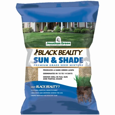 Black Beauty Sun & Shade Grass Seed Mixture, 25 Lbs.