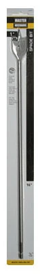 Wood Boring Spade Drill Bit, 1 Inch Diameter by 16 Inch Length